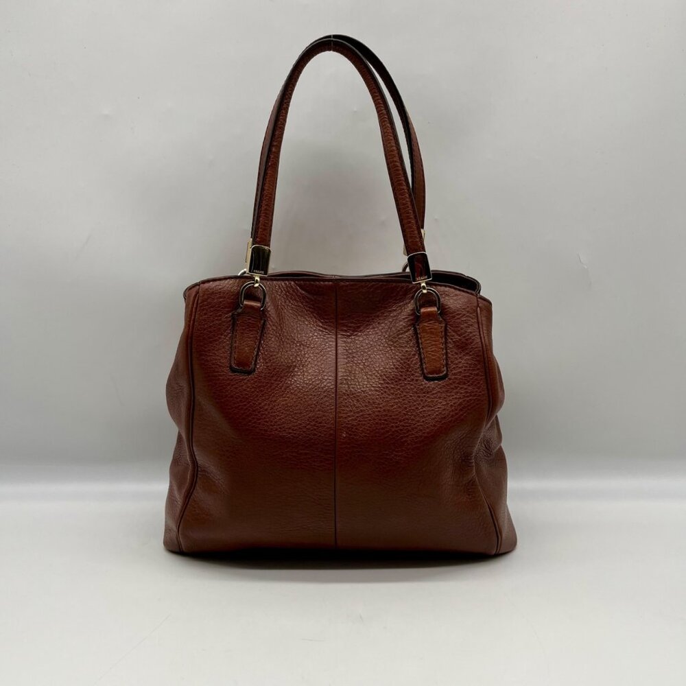 Coach Brown Leather Madison Collection Tote Bag - Picture 2 of 12